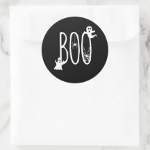 BOO Halloween-Geist Grusel Thema & Spinne Schwarz