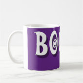 Boo! Halloween-Geist lila Kaffeetasse (Links)