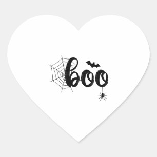 Boo Halloween-Geist Süßes Halloween Familien-Match Herz-Aufkleber