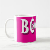 Boo! Halloween-Geisterrosa Kaffeetasse (Links)