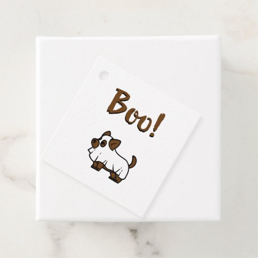 Boo Halloween Geschenkanhänger (Beispiel)