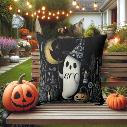 Boo Halloween Ghost Black Night Halbmond Jack Spaß Kissen