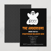 BOO! Halloween Ghost Einladung (Vorne/Hinten)