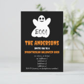 BOO! Halloween Ghost Einladung (Stehend Vorderseite)