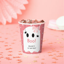 Boo! Halloween Ghost Girl Pink Geburtstagskorps
