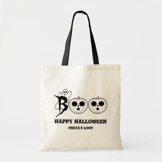 BOO! Halloween Ghost Loot Bag Tragetasche (Vorne)