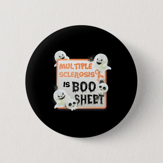 Boo Halloween Ghost MS Multiple Sklerose ist Boo S Button (Vorderseite)