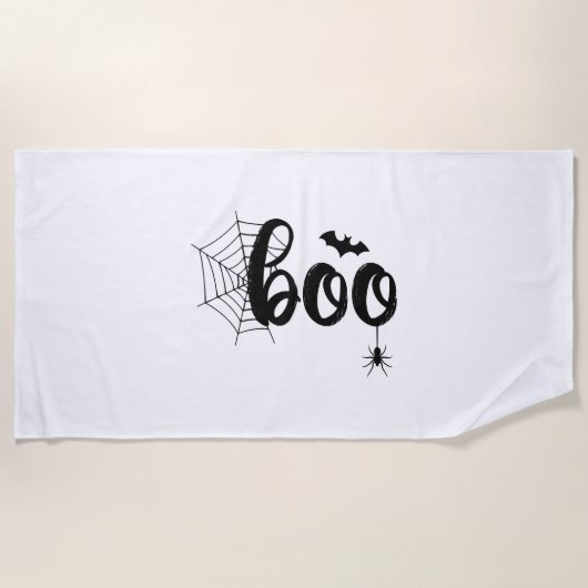Boo Halloween Ghost Niedlich Halloween Familie Mat Strandtuch (Vorderseite)
