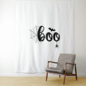 Boo Halloween Ghost Niedlich Halloween Familie Mat Wandteppich (Beispiel)