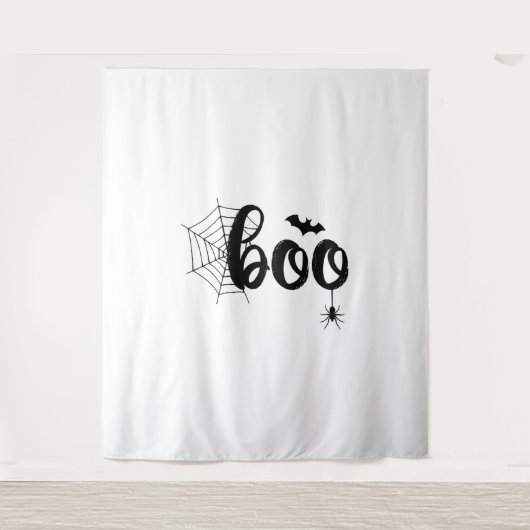 Boo Halloween Ghost Niedlich Halloween Familie Mat Wandteppich (Vorderseite)