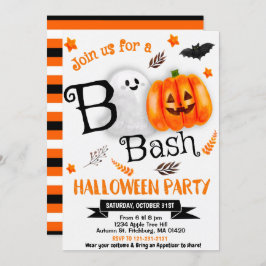 Boo! Halloween Ghost Niedlich Spooktacular Pumpkin Einladung