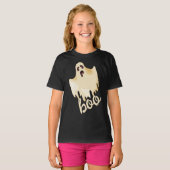 Boo, Halloween Ghost Personalisierter T - Shirt (Vorne ganz)
