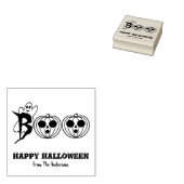 BOO! Halloween Ghost Pumpkins Gummistempel (Stempel)