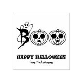 BOO! Halloween Ghost Pumpkins Gummistempel (Prägung)