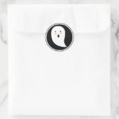 Boo! Halloween Ghost Sticker (Tasche)