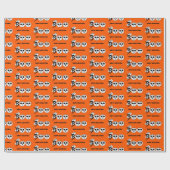 BOO! Halloween Ghost Wrapping Paper Geschenkpapier (Flach)