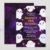 Boo Halloween Ghosts Geburtstagsparty Einladung (Vorne/Hinten)