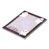 Boo Halloween Ghosts Notizblock (Rotiert)