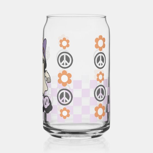 Boo Halloween Glass, Fall Saison Geschenk Dosenglas (Rückseite)