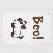 Boo Halloween Golfhandtuch (Horizontal)