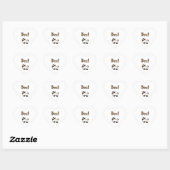 Boo Halloween Herz-Aufkleber (Blatt)