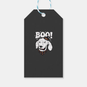 Boo Halloween Hund Hexenhut Fledermäuse Geschenkanhänger