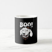 Boo Halloween Hund Hexenhut Fledermäuse Kaffeetasse (Mittel)