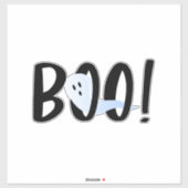Boo! Halloween Iridescent Ghost Aufkleber (Blatt)