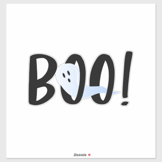 Boo! Halloween Iridescent Ghost Aufkleber (Blatt)