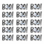 Boo! Halloween Iridescent Ghost Set von 15 Sticker (Vorderseite)