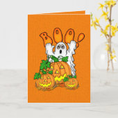 Boo Halloween Karte (Gelbe Blume)
