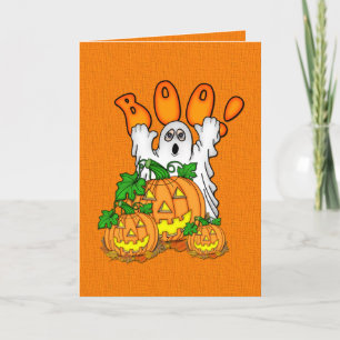 Boo Halloween Karte