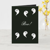 Boo! Halloween-Karte Karte (Gelbe Blume)