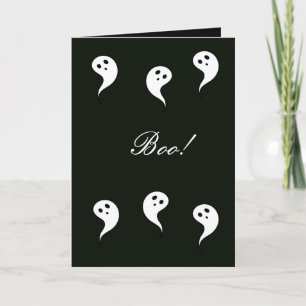 Boo! Halloween-Karte Karte