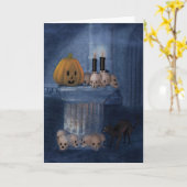 Boo! Halloween-Karte Karte (Gelbe Blume)