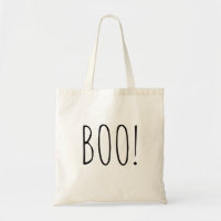 Boo! Halloween-Kindertasche für Leckerei. Einfache