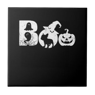 Boo Halloween-Kostüm French Bulldog Geschenke Fliese