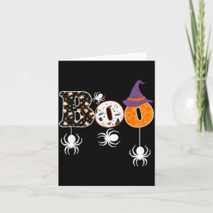 Boo Halloween-Kostüm Spinnen Geister Kürbisse Karte