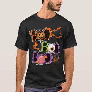 Boo Halloween Kostümspinnen Hexenkürbis Ca T-Shirt