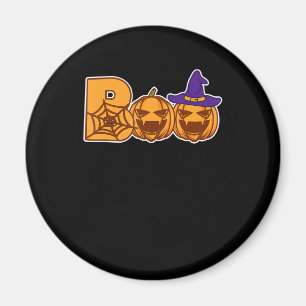 Boo Halloween-Kürbismasken Spinne Magnet