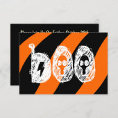 "boo" Halloween lädt Party Einladungen ein (Vorne/Hinten)