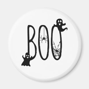 BOO Halloween-Magnet, Gruselige Geister & Spinnenn Magnet