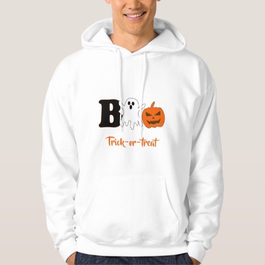 Boo Halloween Men Hoodie (Vorderseite)