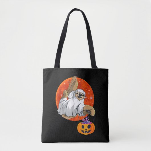 Boo Halloween mit Flosshut und Spike Tasche (Vorderseite)