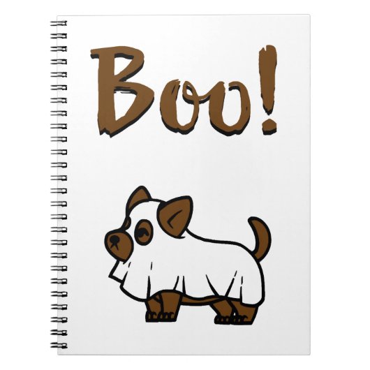Boo Halloween Notizblock (Vorderseite)