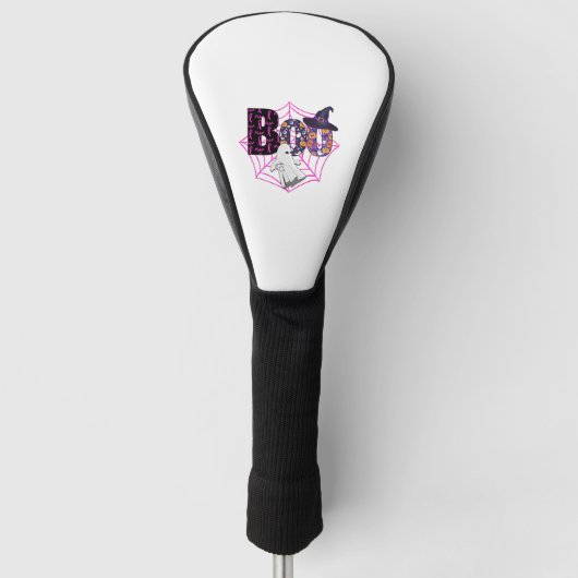 Boo Halloween October Pink Golf Headcover (Vorderseite)