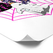 Boo Halloween October Pink Poster (Ecke)