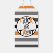 Boo Halloween Orange Black Trick or Tree Geschenkanhänger (Vorderseite)