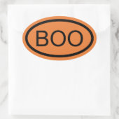 Boo Halloween Oval Sticker (Tasche)