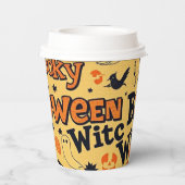 Boo Halloween Paper Pappbecher (Rückseite)